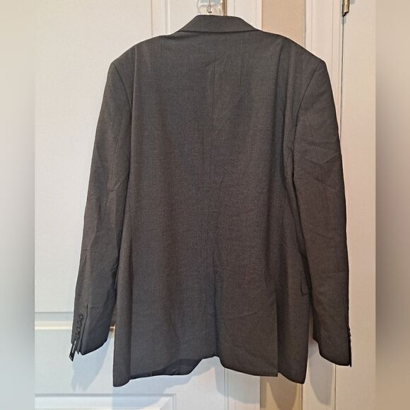 DKNY Mens Blazer Sport Coat Jacket Size 42L Dark Gray - Picture 4 of 6